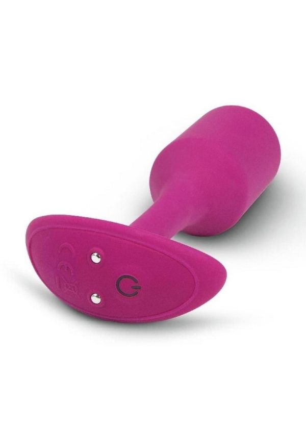 B-Vibe Vibrating Snug Plug 2 Rechargeable Silicone Anal Plug - Rose
