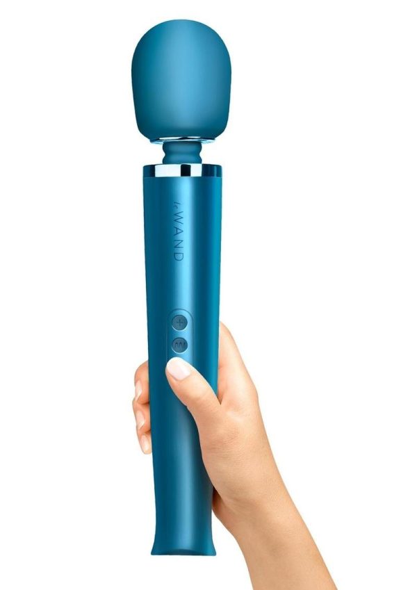 Le Wand Rechargeable Silicone Massager - Pacific Blue