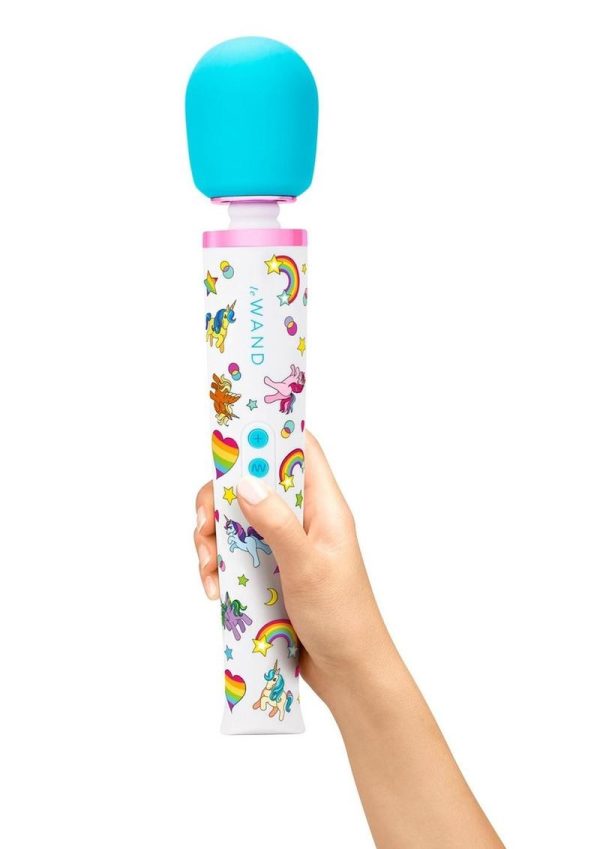 Le Wand Unicorn Wand Rechargeable Silicone Vibrator Special Edition - Multicolor