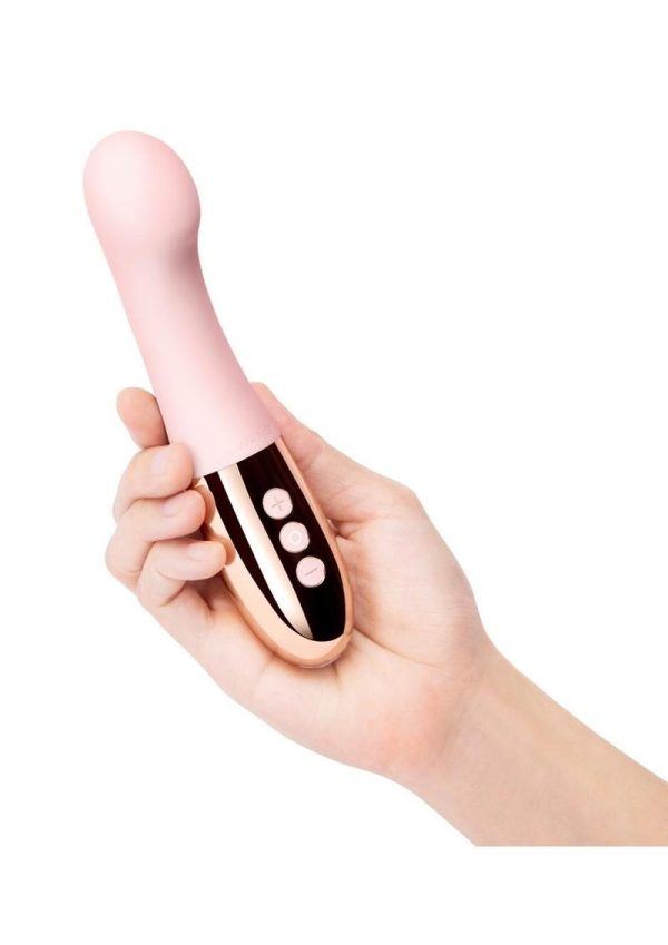 Le Wand Gee Rechargeable Silicone G-Spot Vibrator- Rose Gold