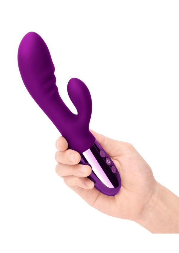 Le Wand Blend Rechargeable Silicone Rabbit Vibrator - Cherry