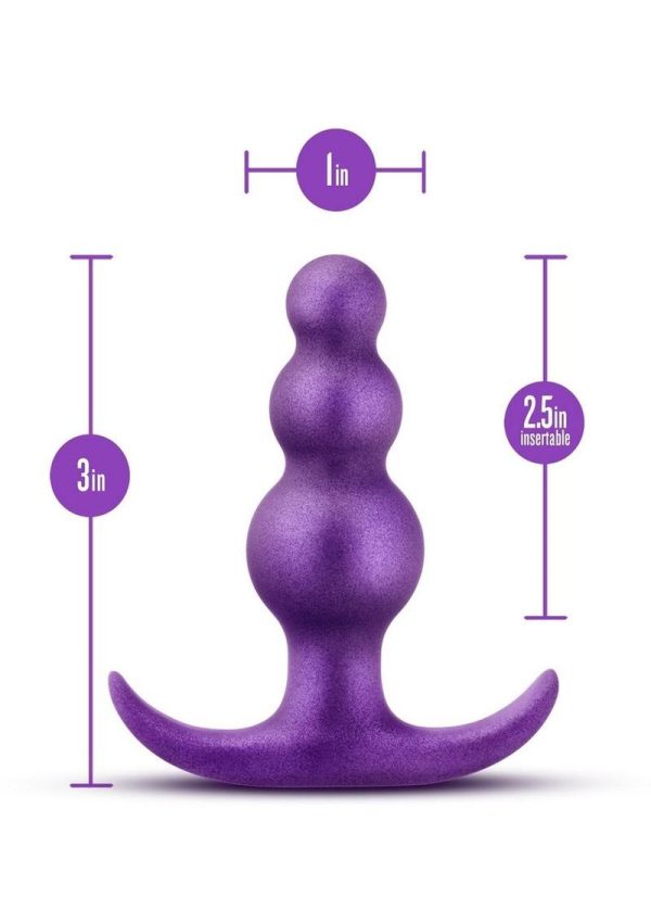 Anal Adventures Matrix Supernova Plug Silicone Anal Plug - Galatic Purple