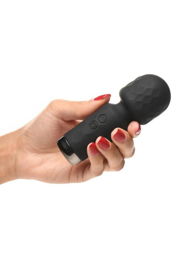 Bang! 10X Mini Silicone Rechargeable Wand - Black