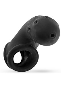 Airlock Air-Lite Vented Silicone Chastity - Black Ice