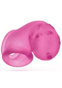 Airlock Air-Lite Vented Silicone Chastity - Pink Ice