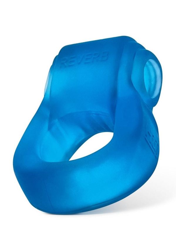 Glowdick Silicone Cockring with LED - Blue Ice