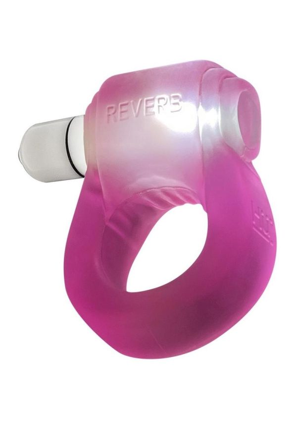 Glowdick Silicone Cockring with LED - Pink Ice