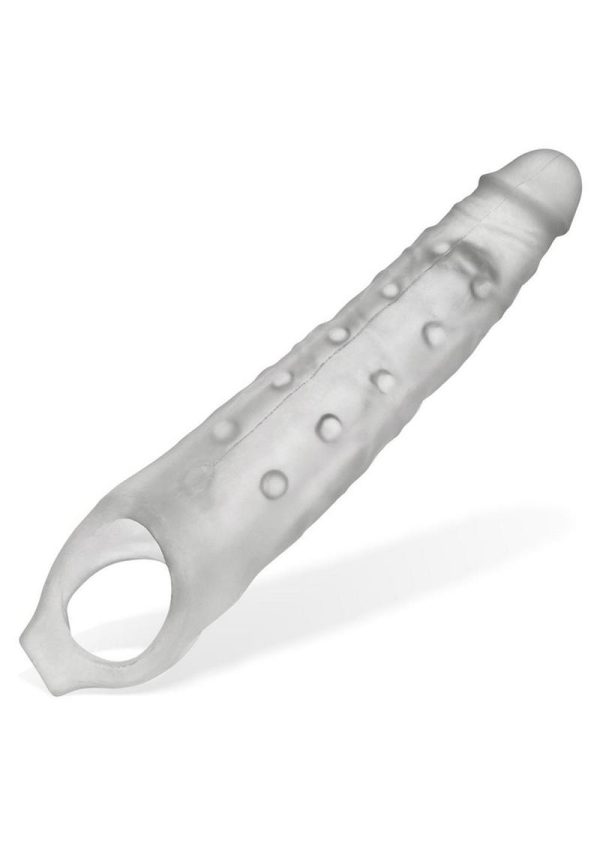Snake Deep-Reacher Silicone Cocksheath - Clear Ice