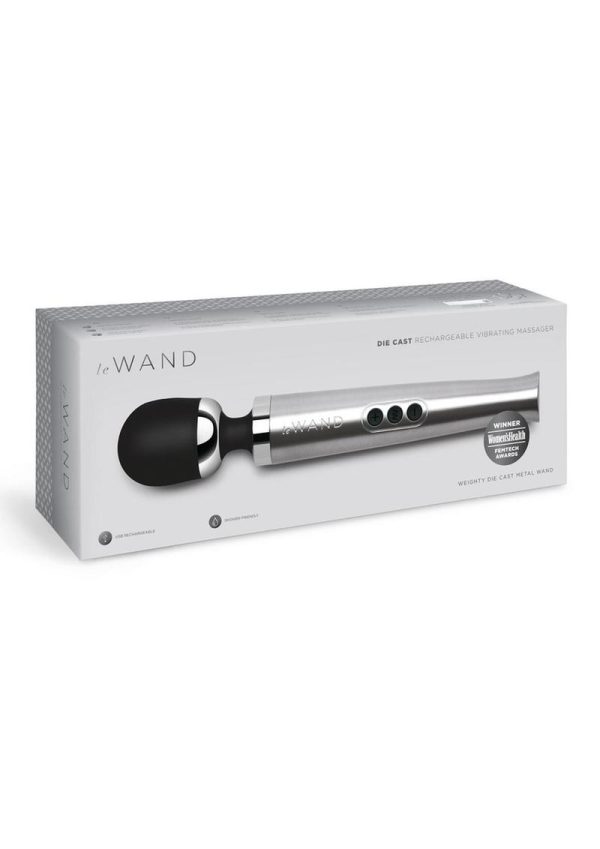 Le Wand Diecast Rechargeable Massager - Silver