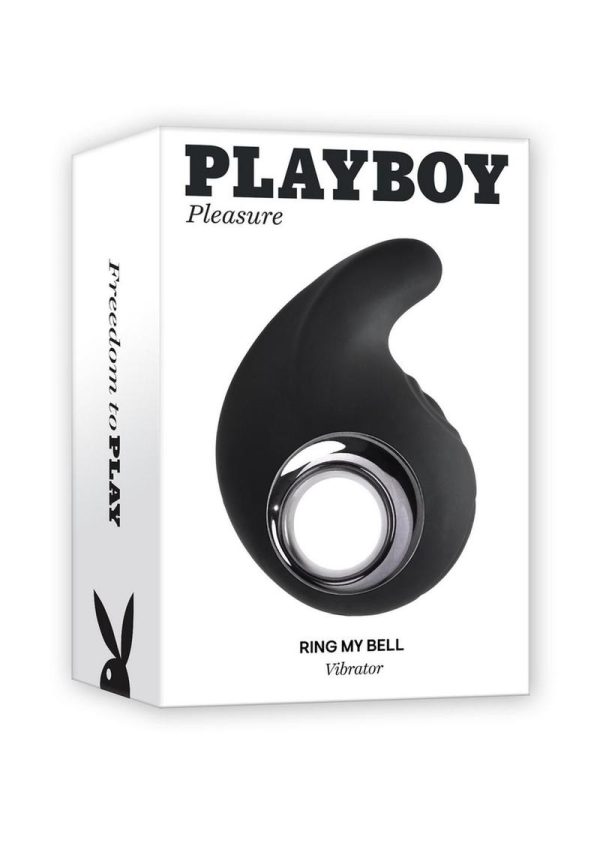 Playboy Ring my Bell Rechargeable Silicone Clitoral Vibrator - Black