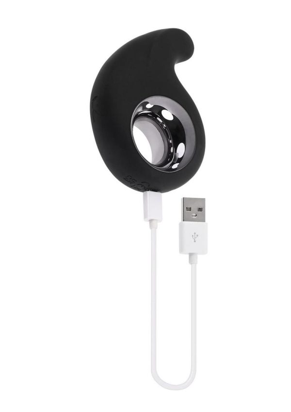 Playboy Ring my Bell Rechargeable Silicone Clitoral Vibrator - Black