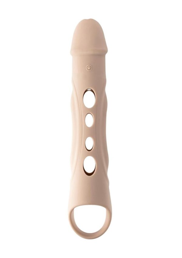 Zero Tolerance Big Boy Extender Rechargeable Silicone Penis Extension with Remote Control - Vanilla