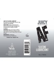 Juicy AF Silicone Lubricant 4oz