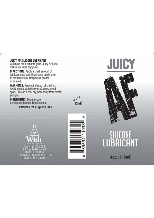 Juicy AF Silicone Lubricant 4oz