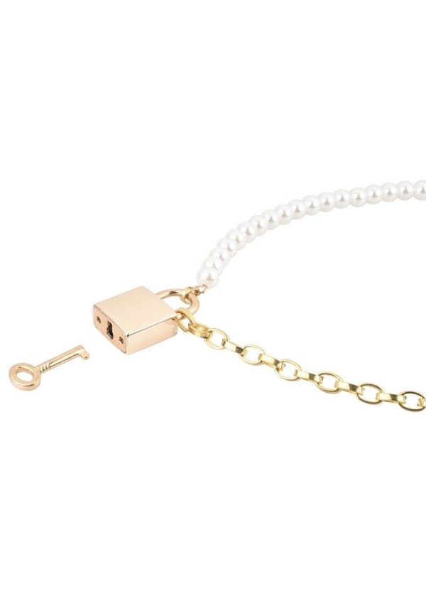 Sex and Mischief Pearl Day Collar - White/Gold