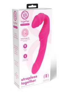 Together Toys Together Silicone Rechargeable Strapless Strap-On with Remote Control - Pink