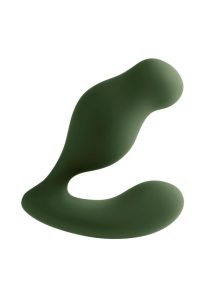 Zero Tolerance The Sergeant Rechargeable Silicone Prostate Vibrator with Remote Control - Green