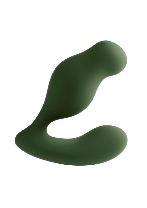 Zero Tolerance The Sergeant Rechargeable Silicone Prostate Vibrator with Remote Control - Green