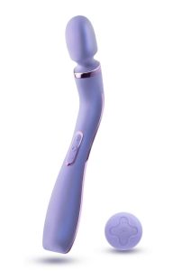 Wellness Eternal Wand Rechargeable Silicone Vibrating Wand with Remote Control - Lavender