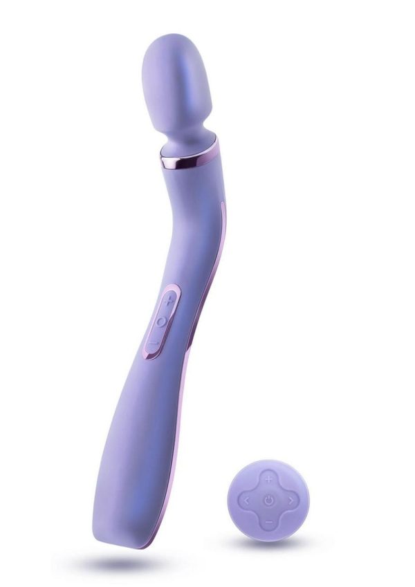 Wellness Eternal Wand Rechargeable Silicone Vibrating Wand with Remote Control - Lavender