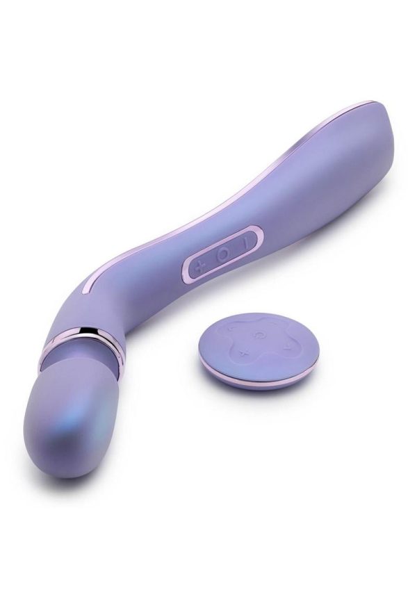 Wellness Eternal Wand Rechargeable Silicone Vibrating Wand with Remote Control - Lavender
