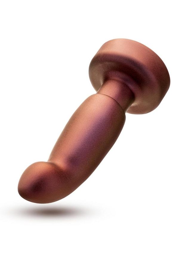 Anal Adventures Matrix Bionic Plug Rechargeable Silicone Anal Plug with Remote Control - Cosmic Copper