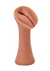 PDX Extreme Wet Pussies Slippery Slit Self Lubricating Stroker - Caramel