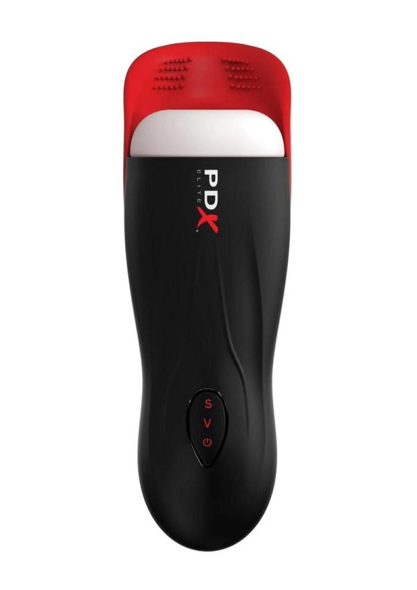 PDX Elite Fap-O-Matic Pro Rechargeable Masturbator - White/Black