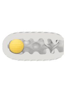 Boundless Reversible Squishy Ball Stroker - Yellow