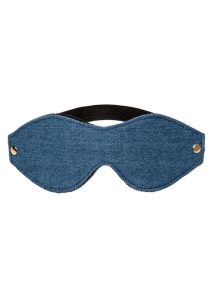 Ride `em Premium Denim Collection Eye Mask - Blue