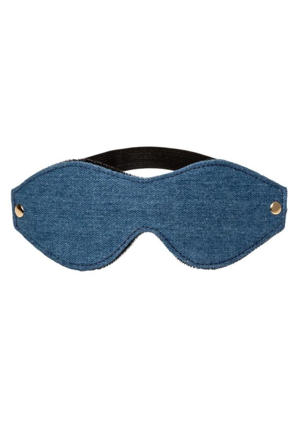 Ride `em Premium Denim Collection Eye Mask - Blue