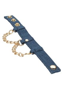 Ride `em Premium Denim Collection Wrist Cuffs - Blue