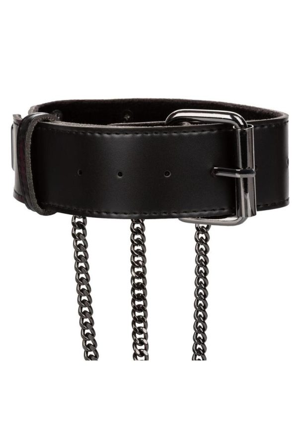 Euphoria Collection Multi Chain Collar Harness - Plus Size - Black