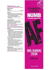 Numb AF Anal Numbing Flavored Cream 1.5oz - Strawberry