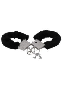 In a Bag Furry Handcuffs - Black