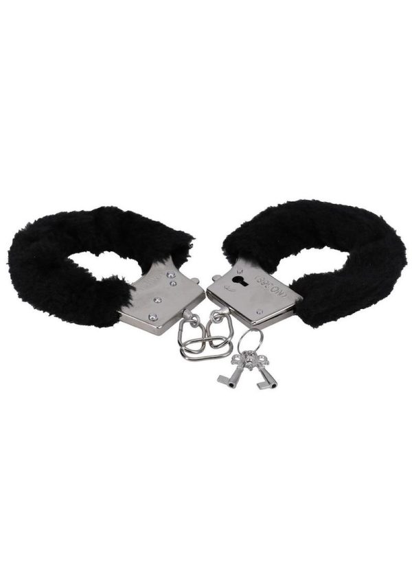 In a Bag Furry Handcuffs - Black