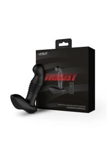 Nexus Thrust Prostate Edition Rechargeable Silicone Thrusting Prostate Stimulator with Remote Control - Black