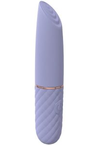 LoveLine Beso Silicone Rechargeable 10 Speed Mini Lipstick Vibrator - Lavender