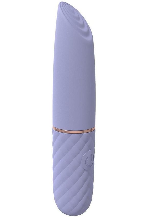 LoveLine Beso Silicone Rechargeable 10 Speed Mini Lipstick Vibrator - Lavender