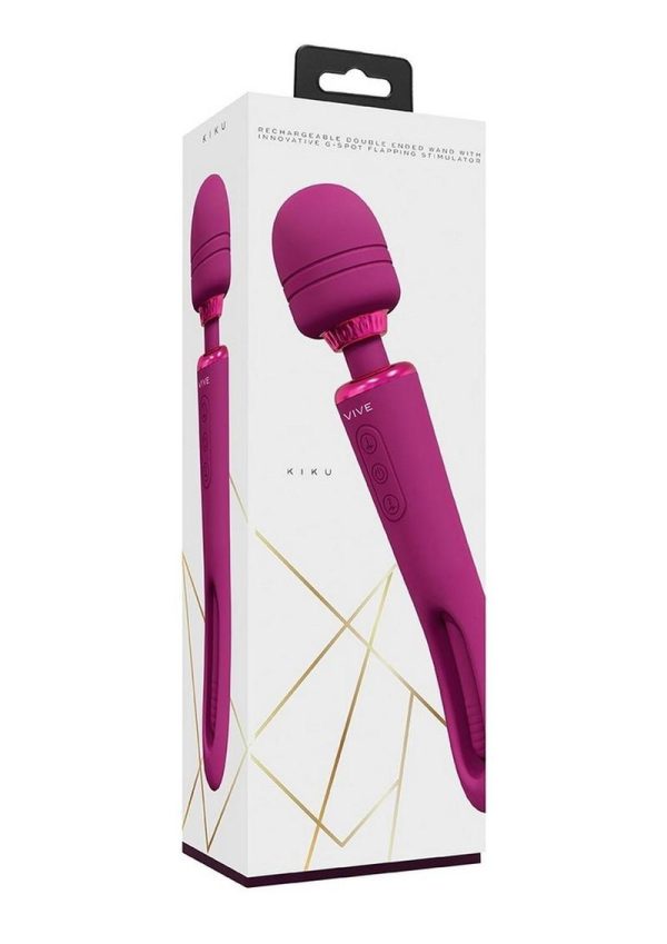 Vive Kiku Rechargeable Double Ended Wand - Pink