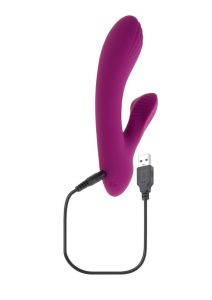 Playboy Bitty Bunny Rechargeable Silicone Rabbit Vibrator - Pink