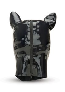 Prowler RED Latex Pig Hood - Black