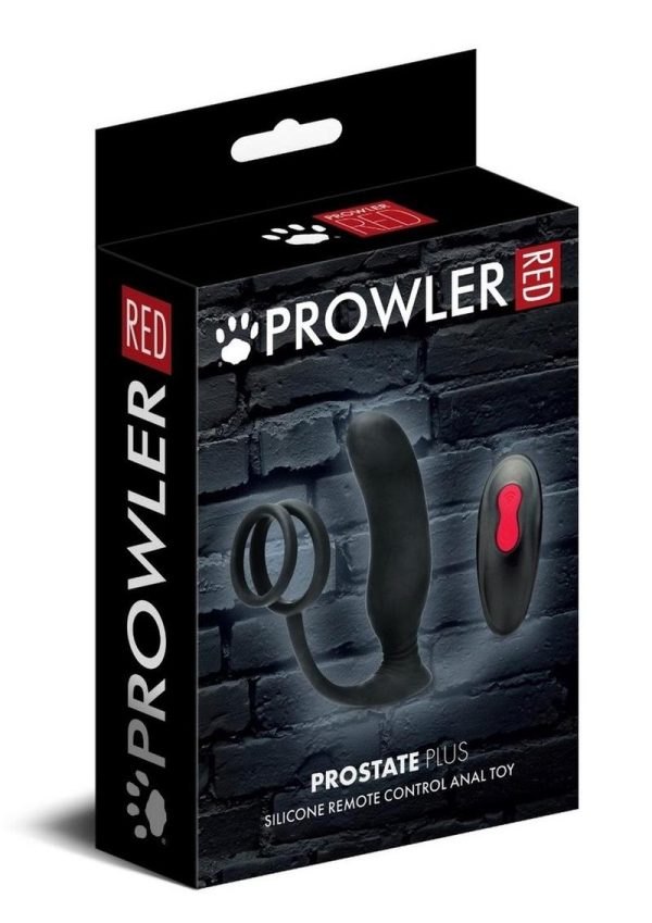 Prowler RED Vibrating Prostate Massager Plus with Remote Control - Black