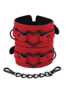 Sex and Mischief Amor Handcuffs - Red/Black