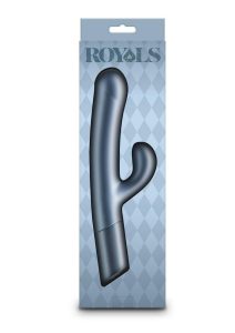 Royals Countess Rechargeable Silicone Rabbit Vibrator - Blue