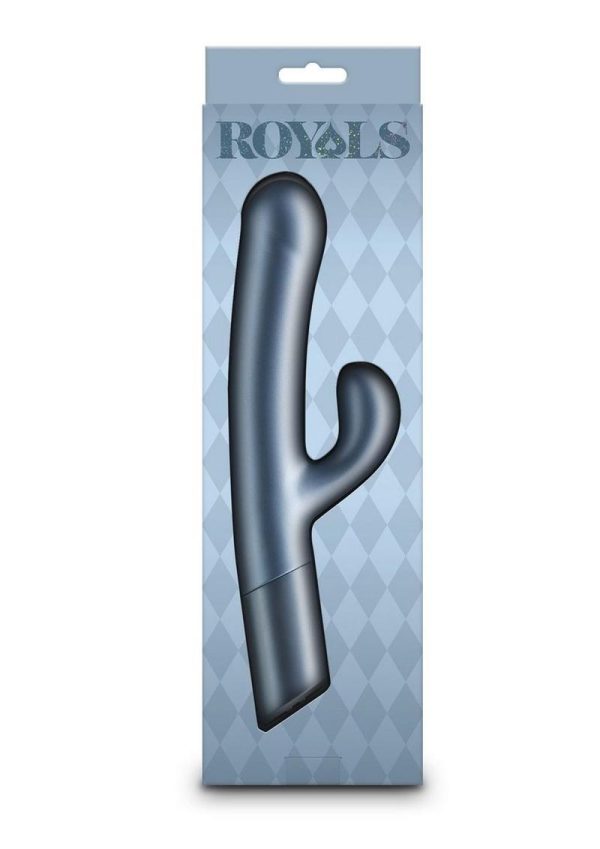 Royals Countess Rechargeable Silicone Rabbit Vibrator - Blue