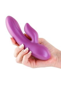 Seduction Angel Rechargeable Silicone Rabbit Vibrator - Magenta
