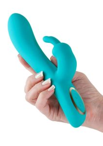 Obsessions Hera Rechargeable Silicone Rabbit Vibrator - Aqua