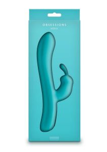 Obsessions Hera Rechargeable Silicone Rabbit Vibrator - Aqua