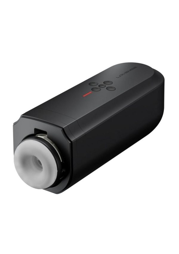 Lovense Solace Rechargeable Thrusting Pussy Masturbator - Black